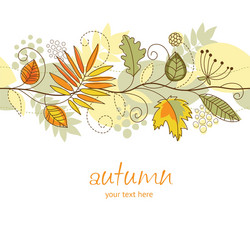 Autumn Leaf Pattern vector image