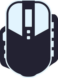 console gamepad device vector image