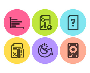credit card unknown file and report icons set vector image