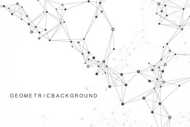 digits abstract background with connected line vector image