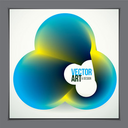 modern abstract shape 3d flower gradient vector image