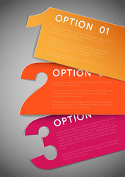 one two three - progress background vector image