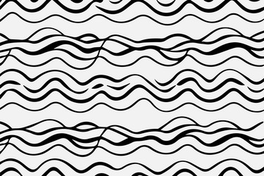seamless pattern with hand drawn wavy lines vector image
