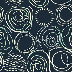 seamless pattern with colorful hand drawn abstract vector image