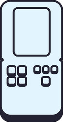 tetris videogame console vector image