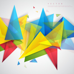 triangles pattern background vector image