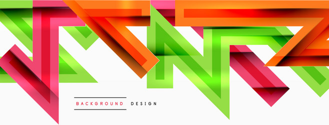 line zig zag dynamic geometric abstract background vector image