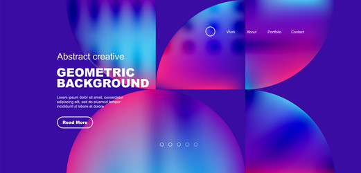 circle abstract background with fluid gradient vector image