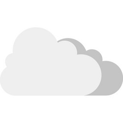 cloud computing flat web icon concept vector image