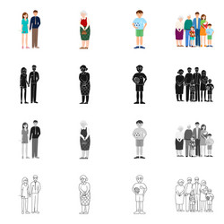 design of character and avatar symbol set vector image