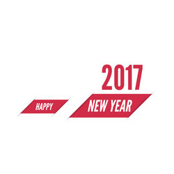 Happy new year 2017 theme vector