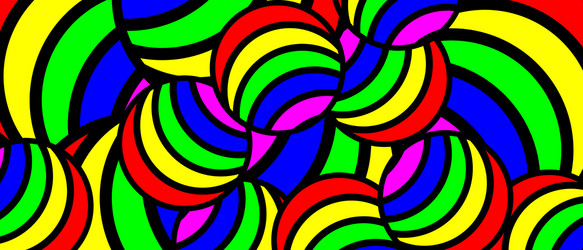 abstract pattern balls with colorful lines vector image