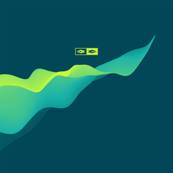 3d wavy background dynamic effect abstract vector image