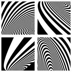 abstract lines patterns vector image