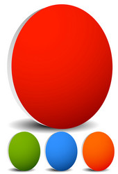 empty circle icons buttons circles with blank vector image