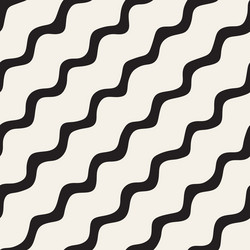 seamless pattern with hand drawn waves abstract vector image