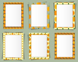 a4 and a3 format paper design with text vector image