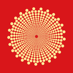 abstract dotted shape design element vector image