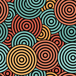 Concentric Circles Pattern vector image