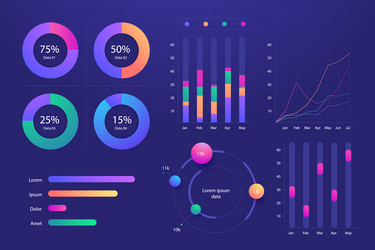 data visualization is crucial for analysis vector image