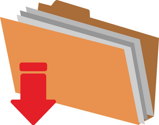 file folder icon image vector image