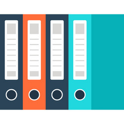 files flat web icon concept vector image