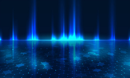Hexagonal Network Background vector image