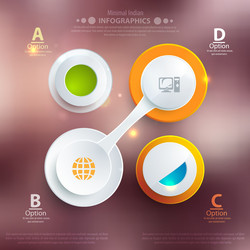 Modern business template style web infographic vector