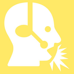 operator speech icon vector image