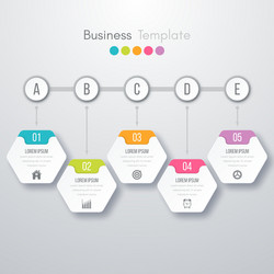 Process Workflow Template vector image