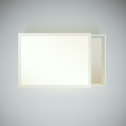 top view matchbox with blank label vector image
