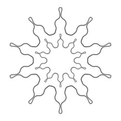 zigzag star icon black geometric pattern dynamic vector image