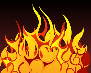 Seamless fire flame background Royalty Free Vector Image