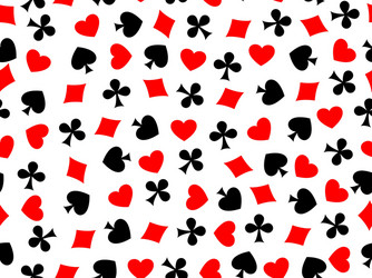 Playing Card Seamless Pattern vector image