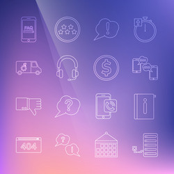 set line server user manual chat messages vector image