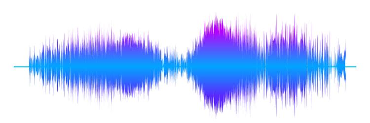 sound noise effect color gradient audio wave vector image