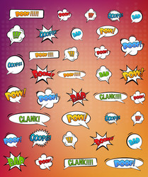 Dynamic Pop Art Text & Dots vector image