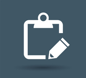 notebook icon on white background vector image
