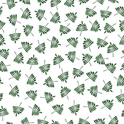 seamless pattern with hand-drawn tree vector image