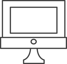 simple computer icon vector image