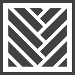 square cube logo - block element abstract finance vector image