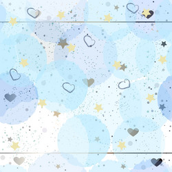 cute pattern with borders and golden elements vector image