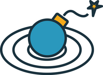 scope of risk icon simple element from vector image