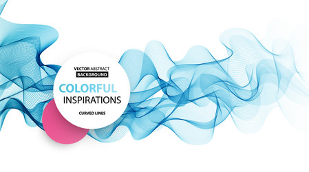 abstract colorful background color wave vector image