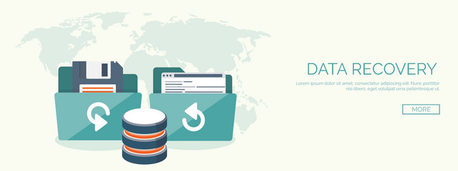 flat cloud computing vector image