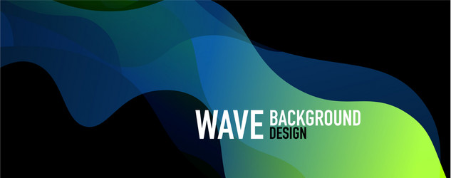 Fluid Gradient Waves - Abstract vector image
