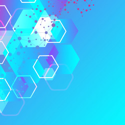 structure molecule and communication dna atom vector image