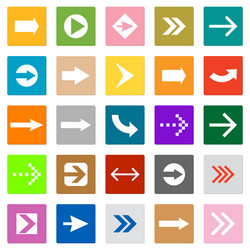 Arrow sign icon set Royalty Free Vector Image - VectorStock