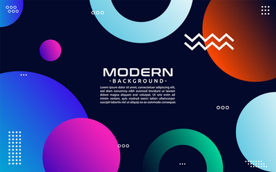 colorful abstract background with random circle vector image