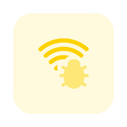 malicious software exploiting wireless connections vector image